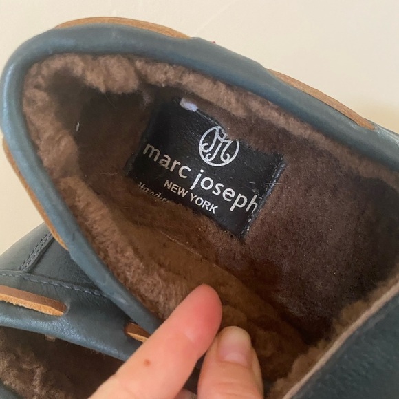MARC JOSEPH NEW YORK ROCKEFELLER GENUINE SHEARLING  LINED DRIVING SHOE SIZE 7 - Picture 11 of 12